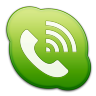 Skype Phone Green Icon 96x96 png